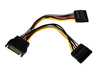 StarTech.com 6in SATA Power Y Splitter Cable Adapter - M/F - Power splitter - SATA power (M) to SATA power (F) - 6 in - PYO2SATA - Strømsplitter - SATA-strøm (hann) til SATA-strøm (hunn) - 15.2 cm - for P/N: BRACKET125PT, BRACKET125PTP, BRACKET425F, PEXUSB311AC3, S251BU31REM, SATBP125VP PYO2SATA