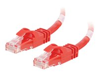 C2G Cat6 Booted Unshielded (UTP) Crossover Patch Cable - Krysskabel - RJ-45 (hann) til RJ-45 (hann) - 1 m - UTP - CAT 6 - formstøpt, uten hindringer, flertrådet - rød 83557