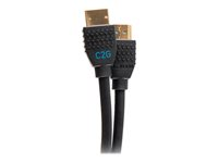 C2G Performance Series 3ft 8K HDMI Cable with Ethernet - Ultra High-Speed HDMI Cable - 8K 60Hz - Ultra High Speed - HDMI-kabel med Ethernet - HDMI hann til HDMI hann - 90 cm - svart - 8 K 60 Hz (7680 x 4320) støtte, 4 K 120 Hz (4096 x 2160) støtte, 10K-støtte C2G10453