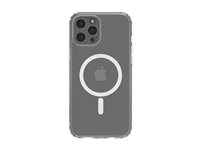 Belkin SheerForce Magnetic Anti-Microbial - Baksidedeksel for mobiltelefon - MagSafe-samsvar - blank - tynn, lettvekts - for Apple iPhone 12 Pro Max MSA003BTCL