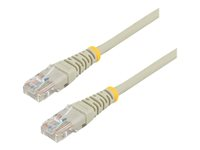 StarTech.com 10m Gray Cat5e / Cat 5 Snagless Ethernet Patch Cable 10 m - Koblingskabel - RJ-45 (hann) til RJ-45 (hann) - 10 m - UTP - CAT 5e - flertrådet, uten hindringer - grå 45PAT10MGR