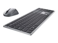 Dell Premier Multi-Device KM7321W - Tastatur- og mussett - trådløs - 2.4 GHz, Bluetooth 5.0 - QWERTY - Pan Nordic - titangrå - for Latitude 7320 Detachable; XPS 17 9710 KM7321WGY-NOR