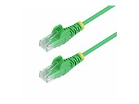 StarTech.com 2m Green Slim CAT6 Ethernet Cable, Snagless, 28AWG, LSZH - Koblingskabel - RJ-45 (hann) til RJ-45 (hann) - 2 m - 3.6 mm - UTP - CAT 5/5e/6 - IEEE 802.3bt - halogenfri, uten hindringer, strandet kobber - grønn N6PAT200CMGNS