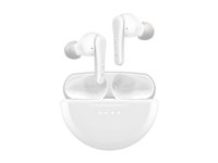 Belkin SoundForm Rhythm - True wireless-hodetelefoner med mikrofon - i øret - Bluetooth - aktiv støydemping - hvit AUC015HQWH