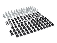 Eaton Tripp Lite Series Rack Enclosure Square Hole Hardware 12-24 Screws & Washers 50PC - Rack-monteringssett - svart SRCAGENUTS1224