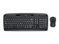 Logitech Wireless Combo MK330 - Tastatur- og mussett - trådløs - 2.4 GHz - QWERTY - Nordisk - svart 920-003982