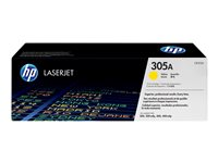 HP 305A - Gul - original - LaserJet - tonerpatron (CE412A) - for LaserJet Pro 300 M351, 400 M451, MFP M375, MFP M475 CE412A