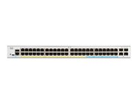 Cisco Catalyst 1300-48P-4X - Switch - L3 - Styrt - 48 x 10/100/1000 (PoE+) + 4 x 10 Gigabit SFP+ - rackmonterbar - PoE+ (375 W) - gjenfabrikert C1300-48P-4X-RF