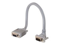 C2G Premium SXGA 90° Down Angled - VGA-forlengelseskabel - HD-15 (VGA) (hann) til HD-15 (VGA) (hunn) - 50 cm - 90°-kontakt 81073