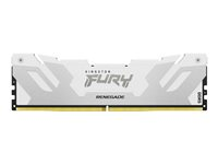 Kingston FURY Renegade - DDR5 - modul - 32 GB - DIMM 288-pin - 6400 MT/s / PC5-51200 - CL32 - 1.4 V - ikke-bufret - ikke-ECC - hvit, sølv KF564C32RW-32