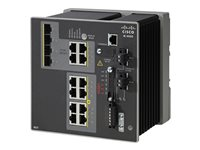 Cisco Industrial Ethernet 4000 Series - Switch - Styrt - 8 x 10/100/1000 + 4 x kombo-Gigabit SFP - DIN-skinnemonterbar - DC power - TAA-samsvar IE-4000-8GT4G-E