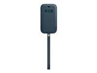 Apple Sleeve with MagSafe - Beskyttelsesmuffe for mobiltelefon - lær - baltisk blå - for iPhone 12 mini MHMQ3ZM/A