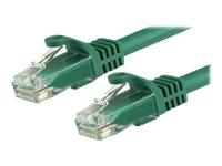 StarTech.com 1.5m CAT6 Ethernet Cable, 10 Gigabit Snagless RJ45 650MHz 100W PoE Patch Cord, CAT 6 10GbE UTP Network Cable w/Strain Relief, Green, Fluke Tested/Wiring is UL Certified/TIA - Category 6 - 24AWG (N6PATC150CMGN) - Koblingskabel - RJ-45 (hann) til RJ-45 (hann) - 1.5 m - UTP - CAT 6 - uten hindringer - grønn N6PATC150CMGN