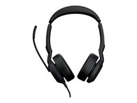 Jabra Evolve2 50 MS Stereo - Hodesett - on-ear - kablet - aktiv støydemping - USB-C - svart - Zoom Certified, Certified for Microsoft Teams, Cisco Webex Certified, Alcatel-Lucent Certified, Unify Certified, Google Meet Certified, Amazon Chime Certified 25089-999-899