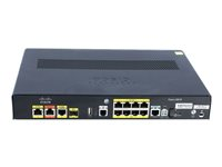 Cisco 891F - Ruter - ISDN/Mdm 8-portssvitsj - 1GbE - rackmonterbar C891F-K9