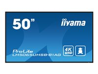 iiyama ProLite LH5065UHSB-B1AG - 50" Diagonalklasse LED-bakgrunnsbelyst LCD-skjerm - intelligent skilting - Android - 4K UHD (2160p) 3840 x 2160 - svart LH5065UHSB-B1AG