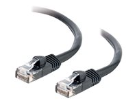 C2G Cat5e Booted Unshielded (UTP) Network Patch Cable - Koblingskabel - RJ-45 (hann) til RJ-45 (hann) - 7 m - UTP - CAT 5e - formstøpt, uten hindringer, flertrådet - svart 83186