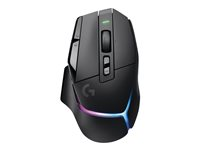 Logitech G G502 X PLUS - Mus - optisk - 8 knapper - trådløs - 2.4 GHz - USB Logitech LIGHTSPEED-mottaker - svart 910-006162