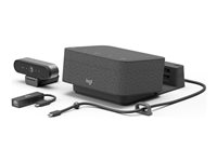 Logitech Logi Dock Focus Room Kit - Videokonferansesett (Logitech Logi Dock, Logitech BRIO Ultra HD Pro Webcam) - Certified for Microsoft Teams 991-000457