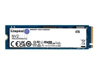 Kingston NV2 - SSD - 4 TB - intern - M.2 2280 - PCIe 4.0 x4 (NVMe) - for Intel Next Unit of Computing 12 Pro Kit - NUC12WSKi5 SNV2S/4000G