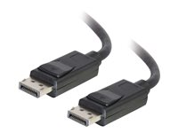 C2G 3ft Ultra High Definition DisplayPort Cable with Latches - 8K DisplayPort Cable - M/M - DisplayPort-kabel - DisplayPort (hann) til DisplayPort (hann) - 91.4 cm - låst - svart 54400