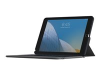 ZAGG Rugged Messenger - Tastatur og folioveske - bakgrunnsbelyst - Bluetooth - Nordisk - svart tastatur, svart boks - for Apple 10.2-inch iPad (7. generasjon, 8. generasjon, 9. generasjon) 103104689