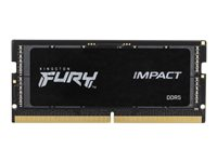 Kingston FURY Impact - DDR5 - modul - 16 GB - SO DIMM 262-pin - 4800 MHz / PC5-38400 - CL38 - 1.1 V - ikke-bufret - on-die ECC - for Intel Next Unit of Computing 13 Extreme Kit - NUC13RNGi9 KF548S38IB-16
