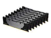 Kingston FURY Renegade - DDR4 - sett - 256 GB: 8 x 32 GB - DIMM 288-pin - 3200 MT/s / PC4-25600 - CL16 - 1.35 V - ikke-bufret - ikke-ECC - svart KF432C16RB2K8/256