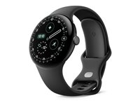 Google Pixel Watch 4 - 45 mm - mattsvart aluminium - smartklokke med aktivt bånd - fluorelastomer med myk berøringsoverflate - obsidian - båndbredde: L - 32 GB - LTE, UWB, NFC, Bluetooth, Wi-Fi 6 - 4G - 36.7 g GA09307-EU