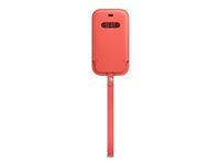 Apple Sleeve with MagSafe - Beskyttelsesmuffe for mobiltelefon - lær - rosa sitrus - for iPhone 12 mini MHMN3ZM/A