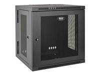 Eaton Tripp Lite Series 12U Wall Mount Rack Enclosure Server Cabinet Swinging Hinged Door Deep - Rack skap - veggmonterbar - svart - 12U - 19" SRW12USDP