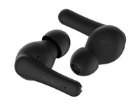 Belkin SoundForm Rhythm - True wireless-hodetelefoner med mikrofon - i øret - Bluetooth - svart AUC012BTBK