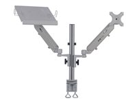 Eaton Tripp Lite Series Full-Motion Desktop Clamp for Laptop and 17" to 32" Monitor, Aluminum, TAA - Monteringssett - helbevegelses justerbar arm - for Skjerm - aluminium, stål - sølv - skjermstørrelse: 17"-32" - skrivebordsmonterbar - TAA-samsvar DDR1732NBMTAA