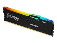 Kingston FURY Beast RGB - DDR5 - modul - 32 GB - DIMM 288-pin - 6000 MHz / PC5-48000 - CL40 - 1.35 V - ikke-bufret - on-die ECC KF560C40BBA-32