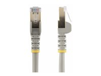 StarTech.com 1.5m CAT6A Ethernet Cable, 10 Gigabit Shielded Snagless RJ45 100W PoE Patch Cord, CAT 6A 10GbE STP Network Cable w/Strain Relief, Grey, Fluke Tested/UL Certified Wiring/TIA - Category 6A - 26AWG (6ASPAT150CMGR) - Koblingskabel - RJ-45 (hann) til RJ-45 (hann) - 1.5 m - STP - CAT 6a - uten hindringer, formstøpt - grå 6ASPAT150CMGR