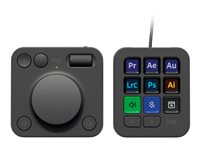 Logitech Master Series MX Creative Console - Tastatur- og dialsystemsett - bakgrunnsbelyst - USB-C - grafitt 920-012931