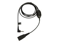 Jabra - Hodetelefonkabel - Quick Disconnect hann til mini-phone stereo 3.5 mm hann - for Alcatel 8 Series IPTouch 4038, 4068 8735-019