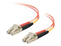 C2G Low-Smoke Zero-Halogen - Koblingskabel - LC multimodus (hann) til LC multimodus (hann) - 2 m - 2 m - fiberoptisk - 50 / 125 mikroner - oransje 85336