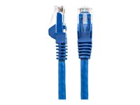 StarTech.com 2m LSZH CAT6 Ethernet Cable, 10 Gigabit Snagless RJ45 100W PoE Network Patch Cord with Strain Relief, CAT 6 10GbE UTP, Blue, Individually Tested/ETL, Low Smoke Zero Halogen - Category 6 - 24AWG (N6LPATCH2MBL) - Koblingskabel - RJ-45 (hann) til RJ-45 (hann) - 2 m - 6 mm - UTP - CAT 6 - uten hindringer - blå N6LPATCH2MBL