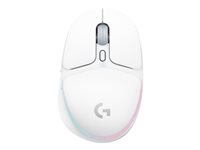 Logitech G G705 - Mus - små hender - 6 knapper - trådløs - Bluetooth - USB Logitech LIGHTSPEED-mottaker 910-006368