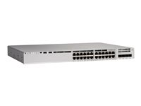 Cisco Catalyst 9200L - Network Essentials - switch - L3 - 24 x 10/100/1000 (PoE+) + 4 x 10 Gigabit SFP+ (opplenke) - rackmonterbar - PoE+ (740 W) C9200L-24P-4X-E
