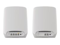 NETGEAR Orbi RBK763S - Wi-Fi-system - (ruter, 2 utvidere) - inntil 7500 kvadratfot - maske 1GbE - Wi-Fi 6 - Trippelbånd RBK763S-100EUS