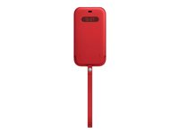 Apple - (PRODUCT) RED - beskyttelsesmuffe for mobiltelefon - med MagSafe - lær - rød - for iPhone 12 Pro Max MHYJ3ZM/A