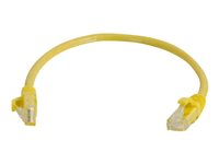 C2G Cat5e Booted Unshielded (UTP) Network Patch Cable - Koblingskabel - RJ-45 (hann) til RJ-45 (hann) - 5 m - UTP - CAT 5e - formstøpt, uten hindringer, flertrådet - gul 83245