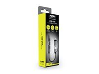 PORT Connect - Hub - USB-C/USB-A, slim - 3 x USB 2.0 + 1 x SuperSpeed USB - stasjonær 900160