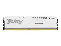 Kingston FURY Beast - DDR5 - modul - 32 GB - DIMM 288-pin - 6000 MHz / PC5-48000 - CL30 - 1.4 V - ikke-bufret - on-die ECC - hvit KF560C30BWE-32