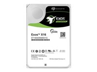 Seagate Exos X16 ST14000NM004G - Harddisk - kryptert - 14 TB - intern - SAS 12Gb/s - 7200 rpm - buffer: 256 MB - Self-Encrypting Drive (SED) ST14000NM004G