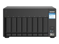 QNAP TS-832PX-4G - NAS-server - 8 brønner - SATA 6Gb/s - RAID RAID 0, 1, 5, 6, 10, 50, 60, JBOD - RAM 4 GB - Gigabit Ethernet / 2.5 Gigabit Ethernet / 10 Gigabit Ethernet - iSCSI støtte TS-832PX-4G