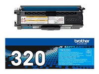 Brother TN320C - Cyan - original - tonerpatron - for Brother DCP-9055, DCP-9270, HL-4140, HL-4150, HL-4570, MFC-9460, MFC-9465, MFC-9970 TN320C