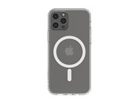 Belkin SheerForce Magnetic Anti-Microbial - Baksidedeksel for mobiltelefon - MagSafe-samsvar - blank - tynn, lettvekts - for Apple iPhone 12, 12 Pro MSA002BTCL